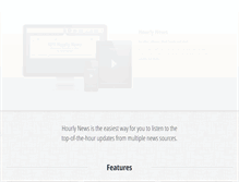 Tablet Screenshot of hourlynewsapp.com